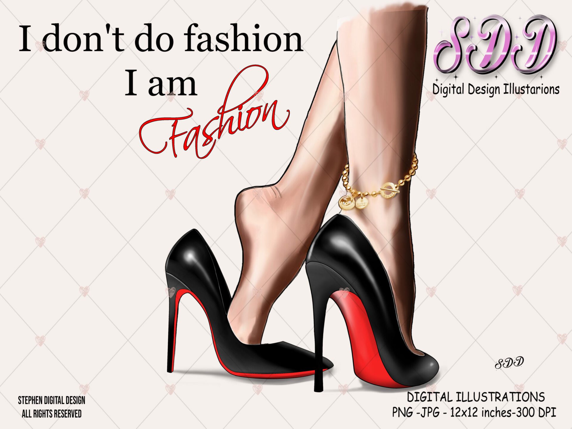 Fashion Bag and High Heel Shoes Clipart Fashion PNG Purse 